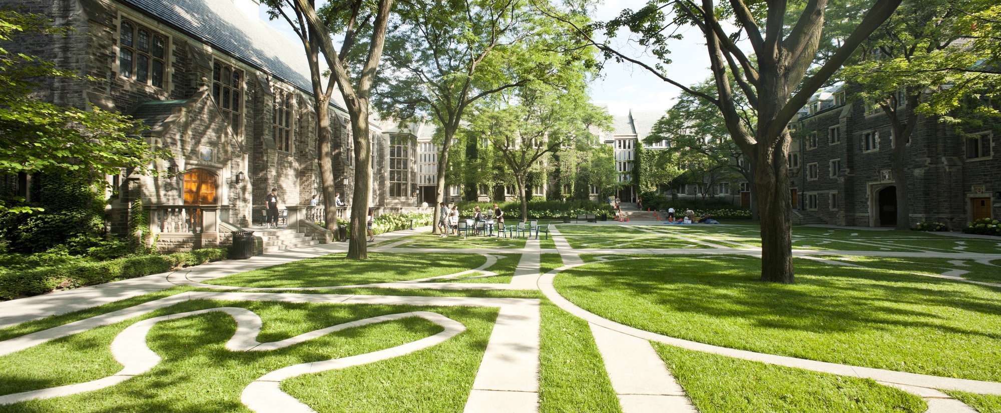 Trinity College Courtyard in the Spring