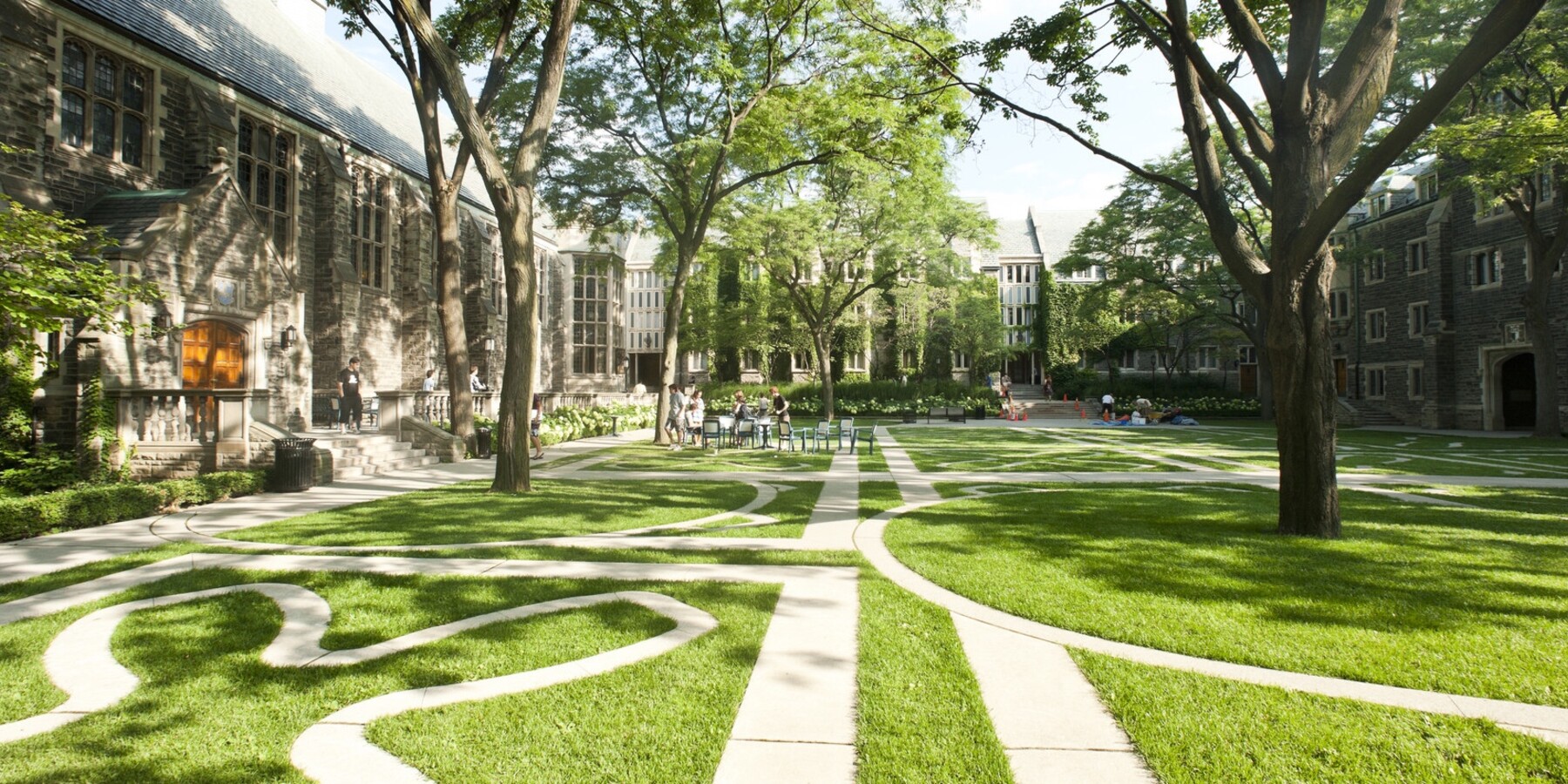 Trinity College Courtyard in the Spring