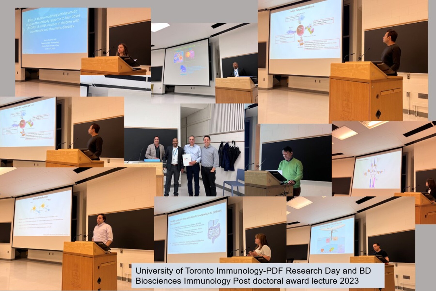 Photo collage from research day