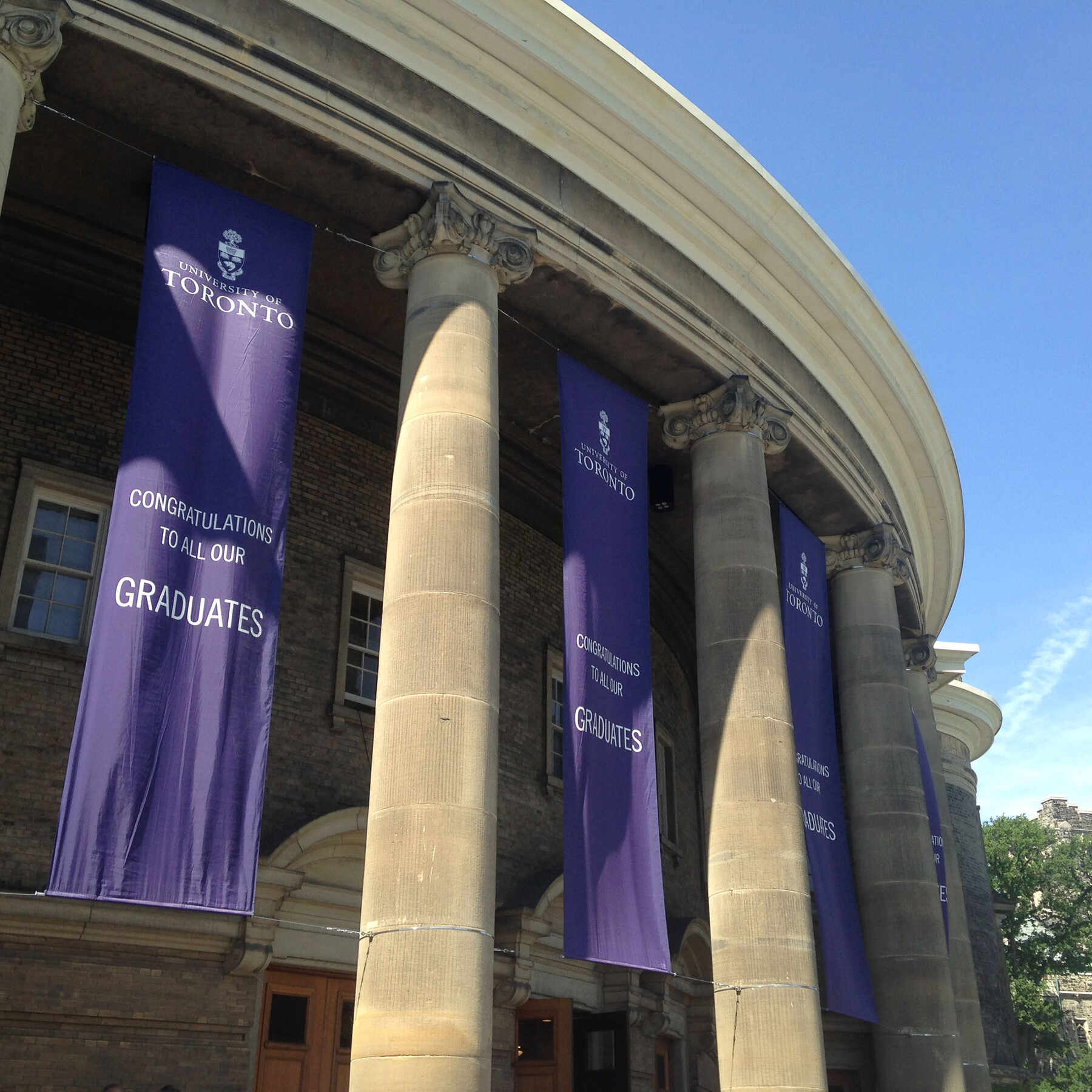 Simcoe Hall during convocation